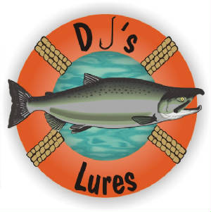 DJ's Lures fancy logo